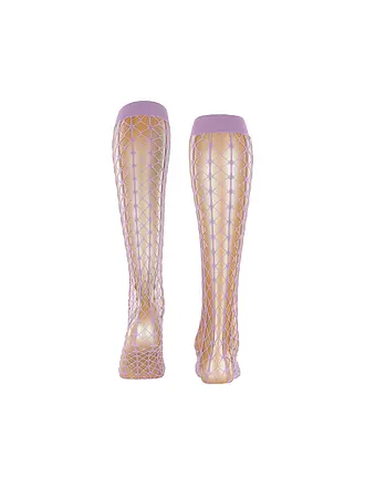 FALKE | Kniestrümpfe PARADISE NET rose coquillage | rosa